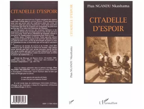 Citadelle d'espoir - Pius Nkashama Ngandu - Editions L'Harmattan