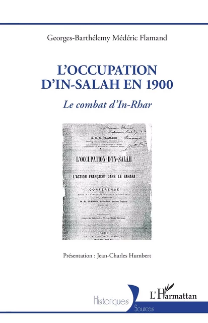 L'occupation d'In-Salah en 1900 -  - Editions L'Harmattan