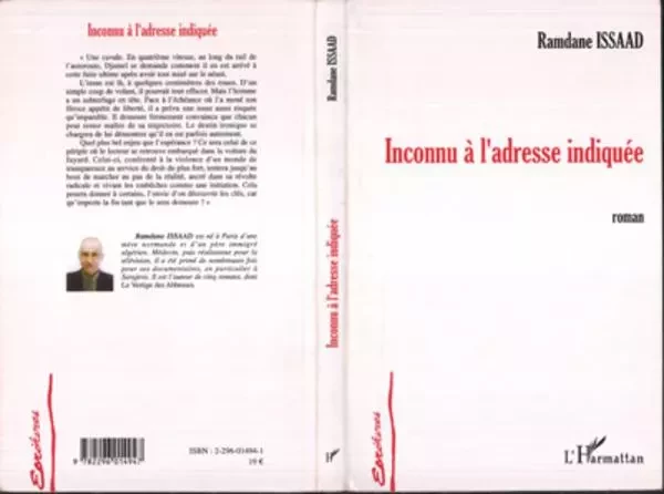 Inconnu à l'adresse indiquée - Ramdane Issaad - Editions L'Harmattan