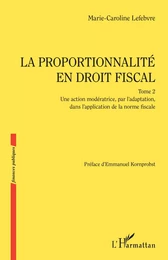 La proportionnalité en droit fiscal