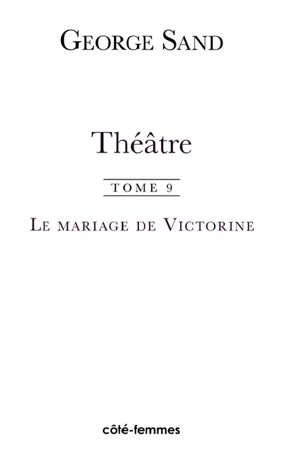 Théâtre (Tome 9) -  - Indigo - Côté femmes