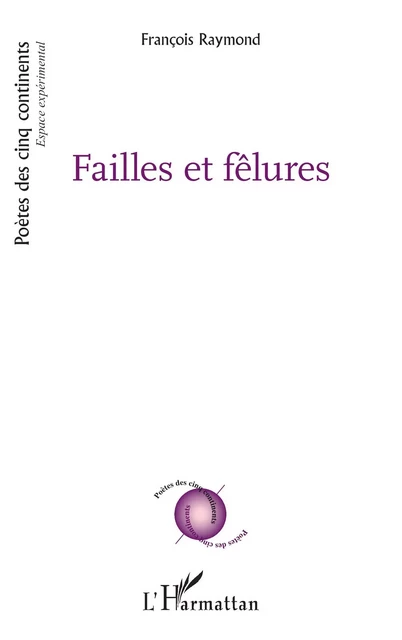 Failles et fêlures - François Raymond - Editions L'Harmattan