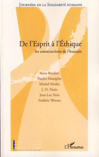 De l'Esprit à l'Ethique -  Fondation Ostad Elahi - Editions L'Harmattan