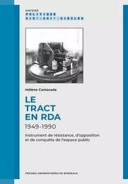 Le tract en RDA, 1949-1990