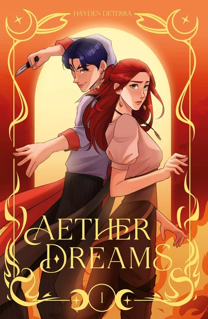 Aether Dreams - le roman graphique adapté du webtoon français de fantasy - Hayden Deterra - Hachette Romans