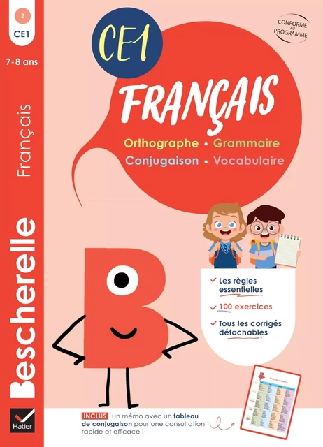 Bescherelle - Mon cahier d'entraînement en Français CE1 - 7 ans - Véronique Virzi-Roustan - Hatier