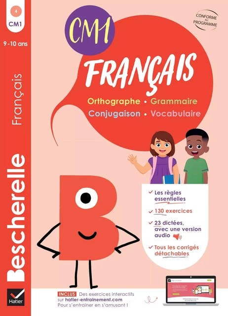 Bescherelle - Mon cahier d'entraînement en Français CM1 - 9 ans - Catherine Gau - Hatier