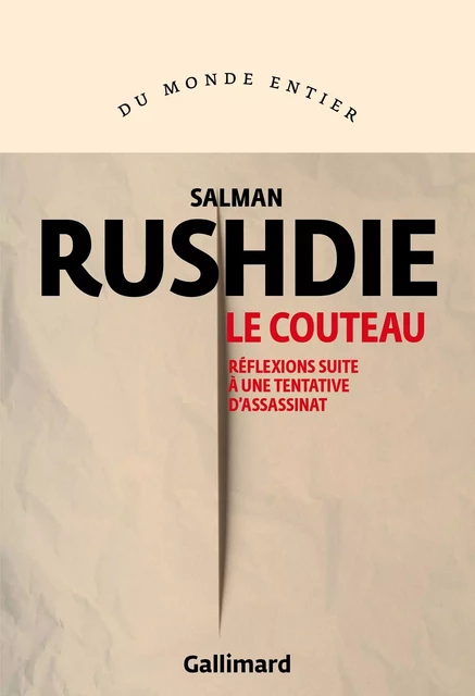 Le Couteau - Salman Rushdie - Gallimard Audio