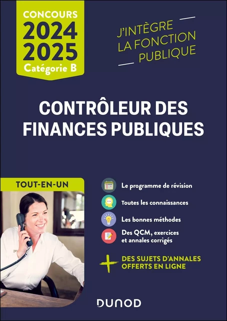 Concours Contrôleur des finances publiques - 2024-2025 - Pierre Beck, Marie-Virginie Speller, Frantz Badufle, Anne-Marie Vallejo-Bouvier, Jean-François Bocquillon, Martine Mariage - Dunod