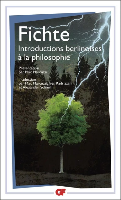 Introductions berlinoises à la philosophie - Johann Gottlieb Fichte - Flammarion