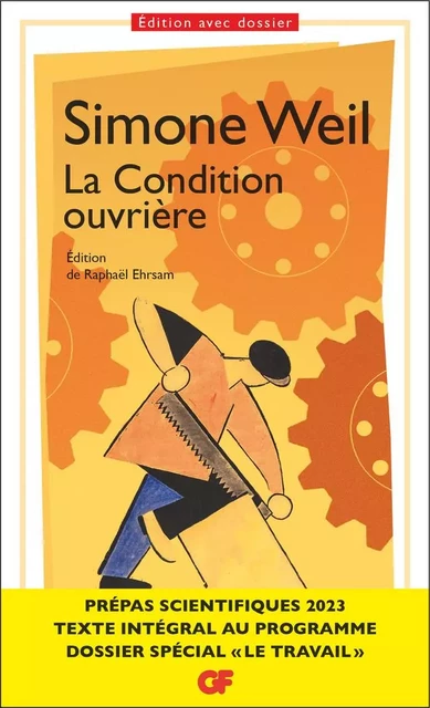 La Condition ouvrière - Prépas scientifiques 2023 - Simone Weil - Flammarion