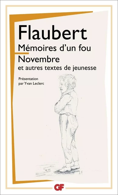 Mémoires d'un fou - Novembre et autres textes de jeunesse - Gustave Flaubert - Flammarion