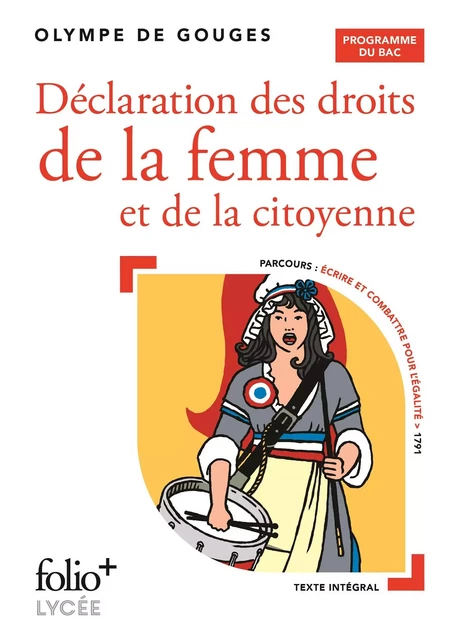 Déclaration des droits de la femme et de la citoyenne - BAC 2025 - Olympe de Gouges - Editions Gallimard