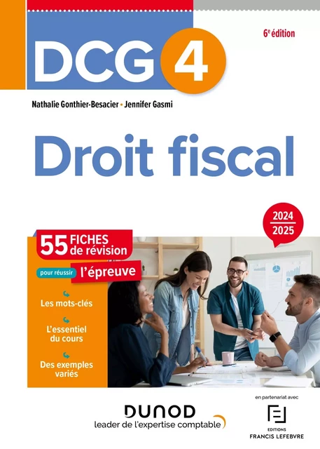 DCG 4 - Droit fiscal - Fiches 2024-2025 - Nathalie Gonthier-Besacier, Jennifer Gasmi - Dunod