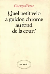 Quel petit vélo à guidon chromé au fond de la cour ?