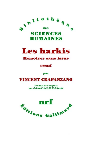 Les Harkis - Vincent Crapanzano - Editions Gallimard