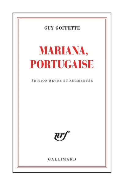 Mariana, Portugaise - Guy Goffette - Editions Gallimard