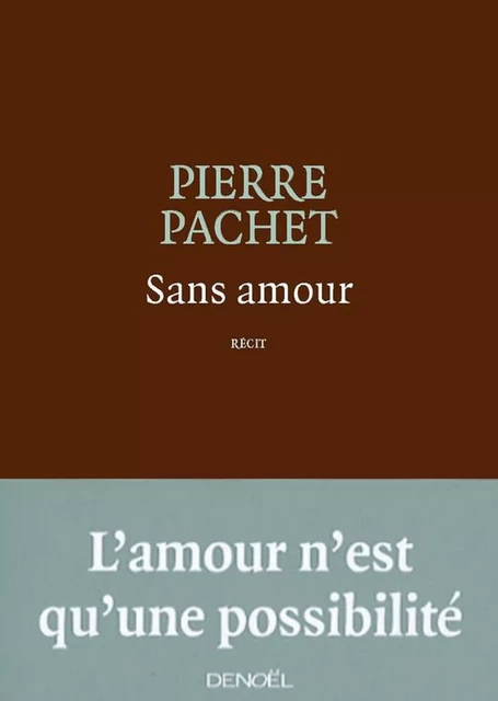 Sans amour - Pierre Pachet - Denoël