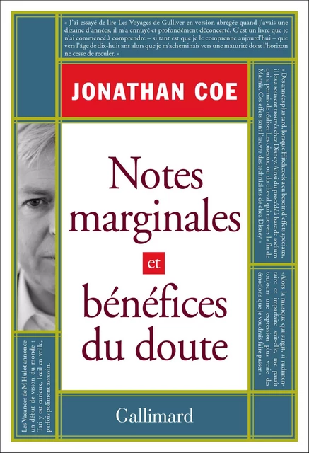 Notes marginales et bénéfices du doute - Jonathan Coe - Editions Gallimard