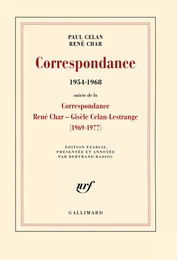 Correspondance (1954-1968). Suivi de la Correspondance René Char - Gisèle Celan Lestrange