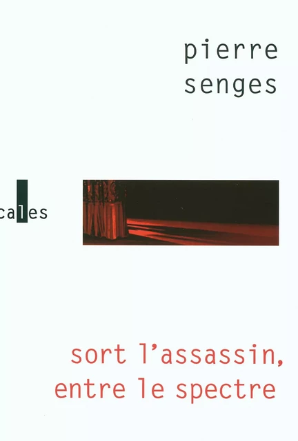 Sort l'assassin, entre le spectre - Pierre Senges - Editions Gallimard