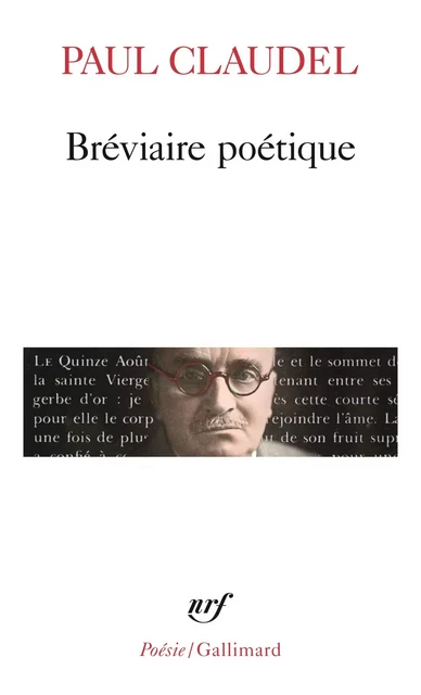 Bréviaire poétique - Paul Claudel - Editions Gallimard