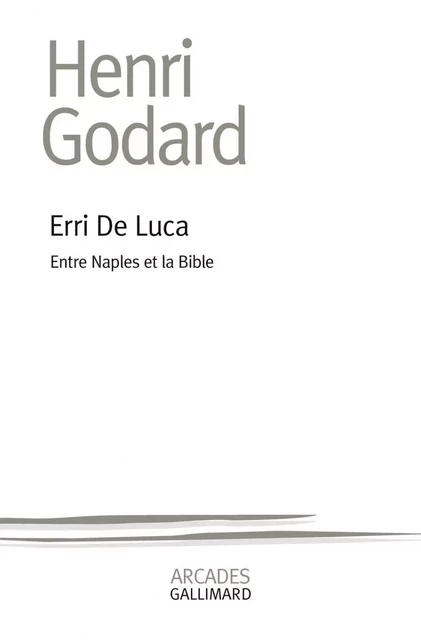 Erri de Luca. Entre Naples et la Bible - Henri Godard - Editions Gallimard