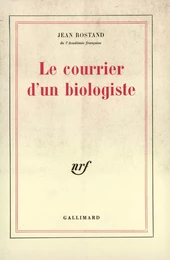 Le courrier d'un biologiste