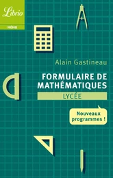 Formulaire de mathématiques