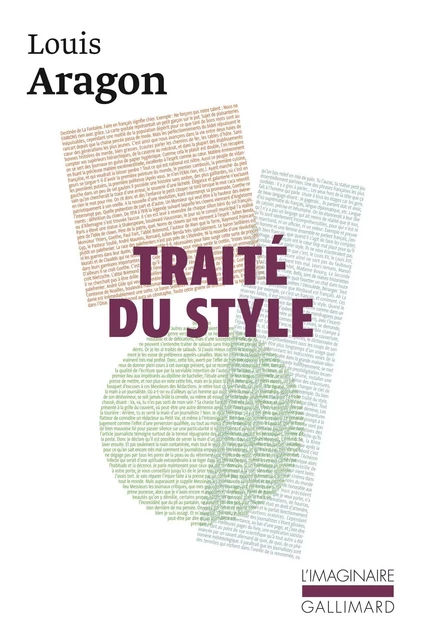 Traité du Style - Louis Aragon - Editions Gallimard