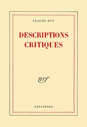 Descriptions critiques (Tome 1)