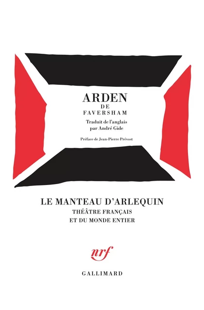 Arden de Faversham -  Anonymes - Editions Gallimard