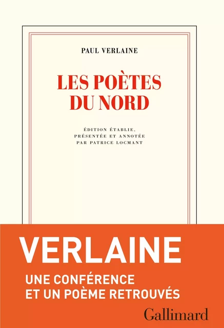 Les poètes du Nord - Paul Verlaine - Editions Gallimard