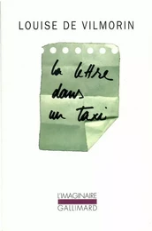 La Lettre dans un taxi