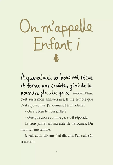 On m’appelle Enfant i - Steve Tasane - Gallimard Jeunesse