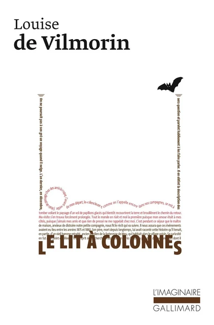 Le lit à colonnes - Louise de Vilmorin - Editions Gallimard