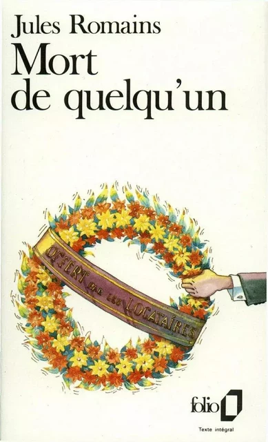 Mort de quelqu'un - Jules Romains - Editions Gallimard