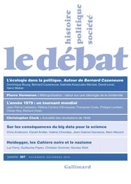 Le Débat N° 207 (Novembre - Décembre 2019)