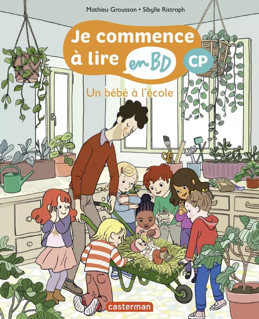 Un bébé à l’école - Je commence à lire en BD : CP - Mathieu Grousson - Casterman