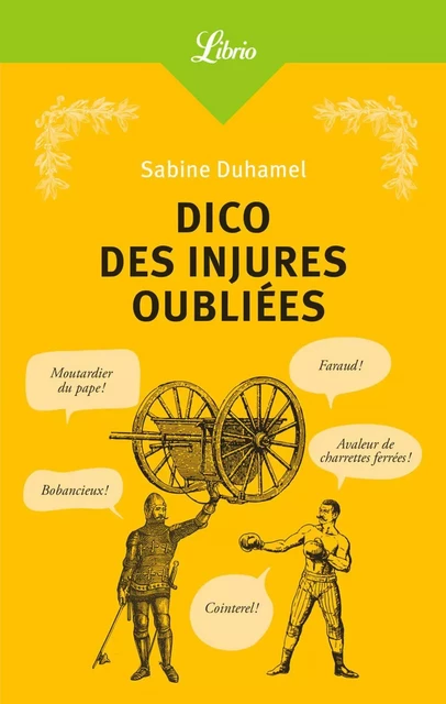 Dico des injures oubliées - Sabine Duhamel - J'ai Lu