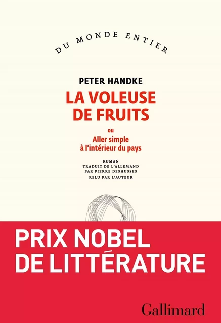 La voleuse de fruits - Peter Handke - Editions Gallimard