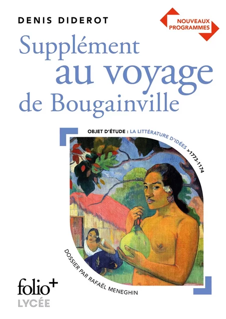 Supplément au Voyage de Bougainville - Denis Diderot - Editions Gallimard