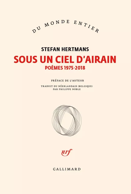 Sous un ciel d’airain - Stefan Hertmans - Editions Gallimard