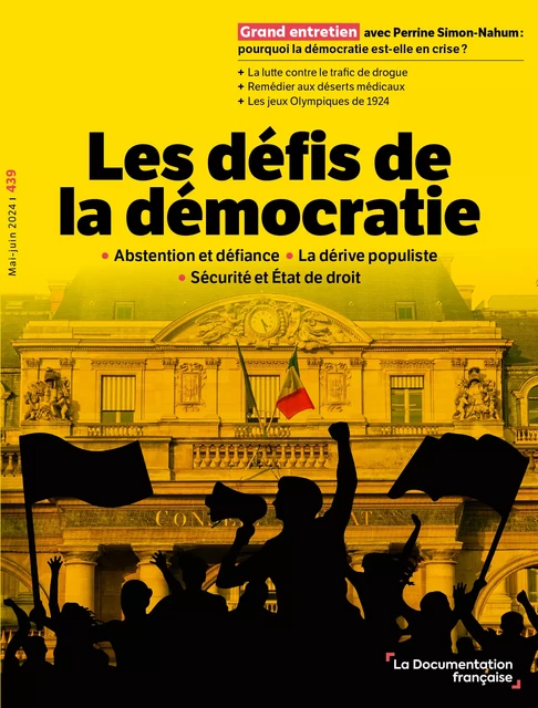 Les défis de la démocratie - Bernard Benhamou, Dominique Bourg, Nicolas Duvoux, Olivier Gaudefroy, André Grimaldi, Marc Lazar, Anne Levade, Bertrand Mathieu, Sébastien Roché, Iannis Roder, Dominique Rousseau, Perrine Simon-Nahum, Magali Dumontet, Marion Gaillard - La Documentation française