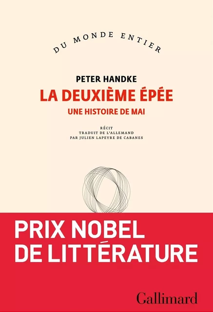 La deuxième épée - Peter Handke - Editions Gallimard