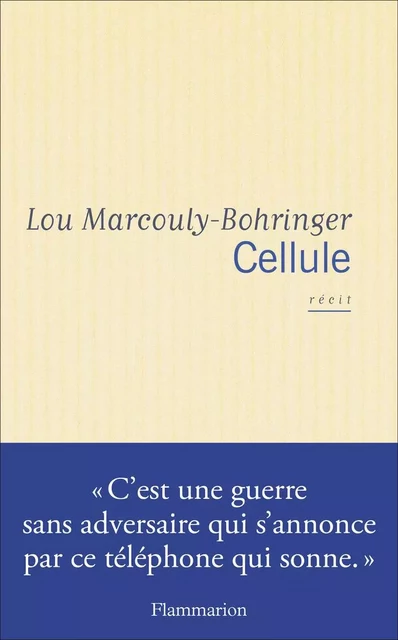 Cellule - Lou Marcouli-Bohringer - Flammarion