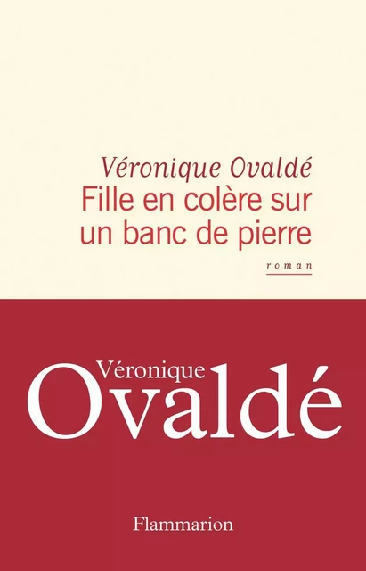 Fille en colère sur un banc de pierre - Véronique Ovaldé - Flammarion