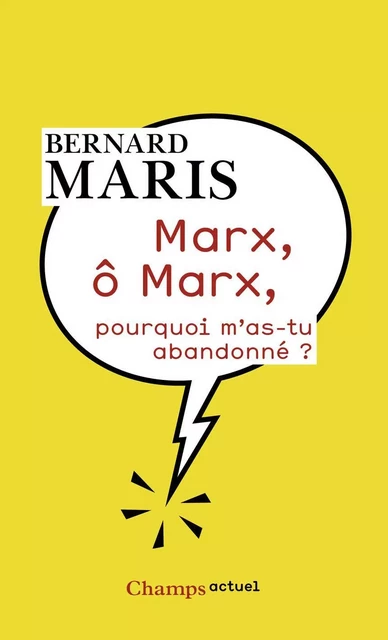 Marx, ô Marx, pourquoi m’as-tu abandonné ? - Bernard Maris - Flammarion