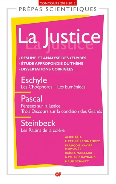 La Justice - Alice Beja, Matthieu Fernandez, François-Xavier Hervöuet, Raïssa Maillard, Nathalie Raybaud, Maud Schmitt - Flammarion