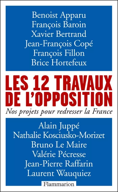 Les 12 travaux de l'opposition - Benoist Apparu, François Baroin, Xavier Bertrand, Jean-François Cope, François Fillon, Brice Hortefeux, Alain Juppé, Nathalie Kosciusko-Morizet, Bruno Le Maire, Valérie Pécresse, Laurent Wauquiez, Jean-Pierre Raffarin - Flammarion